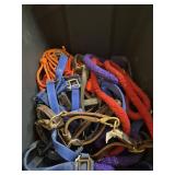 Tote full of Horse Bridals and Leads