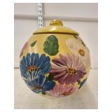 Ransburg Pottery Cookie Jar  - Repaired Lid