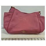 Coach Pink and Brown Leather Purse