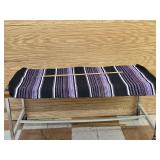 Nice Woven Rug, Black and Purple