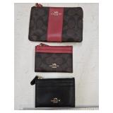 (3) Coach Card Holder / Wallet