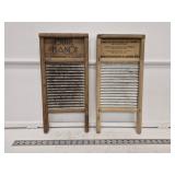 (2) Vintage Washboards