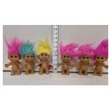 (6) Troll Babies marked 1991