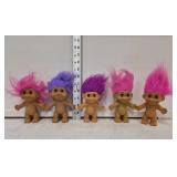 (5) Troll Babies marked 1991