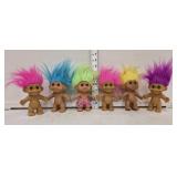 (6) Troll Babies marked 1991