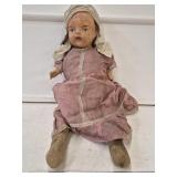 Antique Cloth and Composition Doll - 22' long