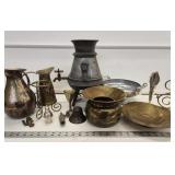 Large Qty Brass and Silvertone Pieces
