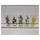 (5) Vintage Looney Toons Cups