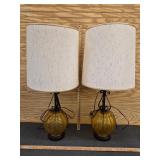 Pair of Vtg Lamps - 33' tall