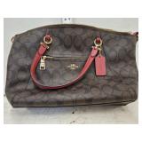 Coach Purse - Brown and Red