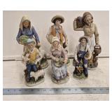(6) Homco Figurines