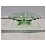 Uranium Glass Fostoria Footed Dish- Glows