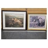 (2) Framed Prints w Children