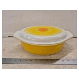 Pyrex Daisy Sunflower Lidded Casserole- Some