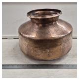 Large Hammered Copper Jug/Spittoon