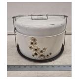 Vintage Metal J L Clark Food Carrier