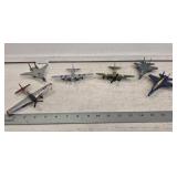 (6) Metal Fighter Planes- Including Blue Angels