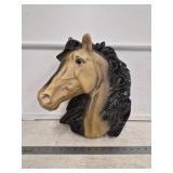 Large Chalkware Stallion Bust Head w Hanger