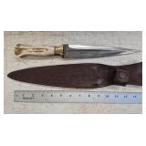 Dagger w Leather Shealth