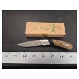 Elk Ridge Hand Forged Pocket Knife- Etched Blade