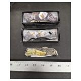(3) Bald Eagle Pocket Knives