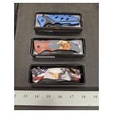 (3) Pocket Knives- Including 2 Eagle Knives