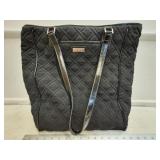 Vera Bradley Black Purse w Colorful Lining