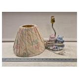 Vintage Care Bears Lamp w Shade- Cloth on Shade