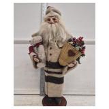 22' Standing Santa Figure w Bear and Basket