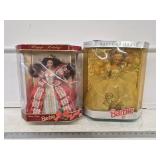1992 and 1997 Happy Holidays Barbies- Boxes Have