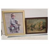 (2) Old Pictures- Have Broken Glass/As Found