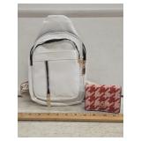White Cross Over Bag and Coach Change Purse