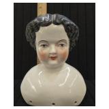 Antique China Doll Head, 6' x 5.5'