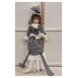 Vtg Porcelain Collectable Doll