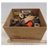 Qty of Primitive Wooden Spools