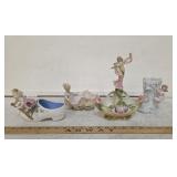 (4) Fine Porcelain Antique Figural Planters, Hand