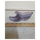Fenton Shoe, Purple Iridescent Swirl