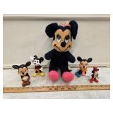 Vtg Mickey and Minnie Mouse Toys including Walt