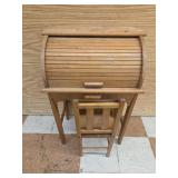 Child's Size Roll Top & Chair- As Found