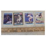 (4) Vintage Baseball Cards