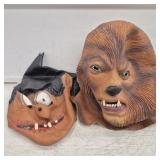 Pair of Halloween Silicone Face Masks, 1998 and