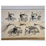 (9) Vintage Prints