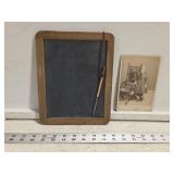 Antique Slate Board and Photogragh