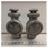 Pair of Antique Gas Carriage Lamps