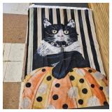 MaKenzie Childs Wall Hanging w Black Cat