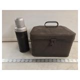 Vintage Lunchbox and Columbia Thermos- Rusty/As