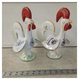 (2) Porcelain Finnish Chickens