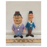 Vtg Laural and Hardy Dolls made in Hong Kong