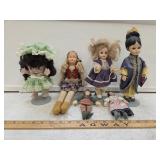 (6) Vtg Porcelain, Cloth and Composite