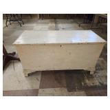 Antique Painted 6 Board Trunk